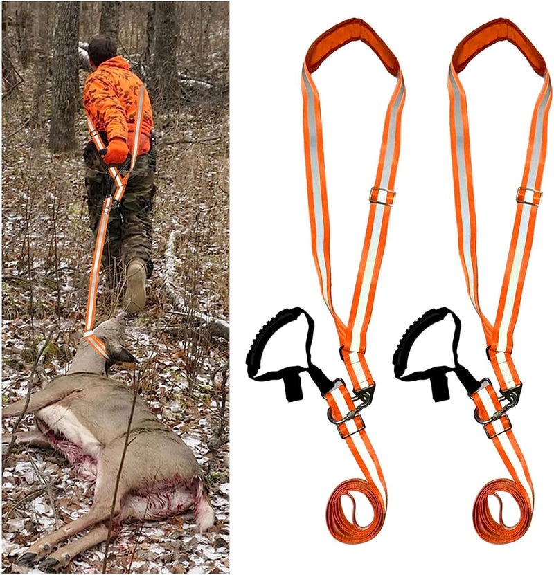 Vecacosic Deer Drag Strap and Harness Heavy Duty Safety Deer Dragging Rope Hunting Accessories for Hunters - Image 1